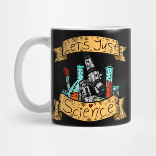 let's just science. vintage lab research art. Mug